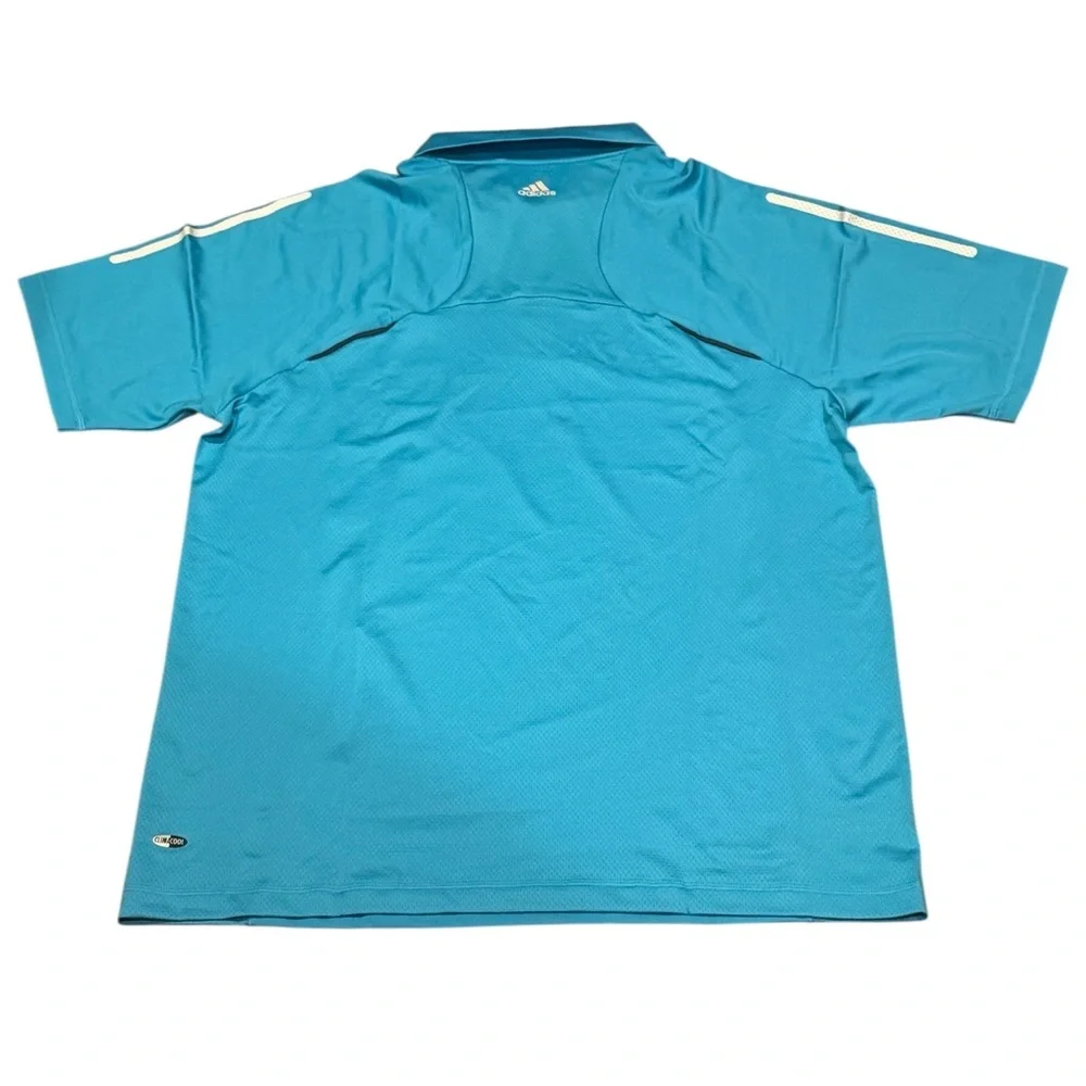 Adidas ClimaCool Men's turquoise blue Polo Shirt